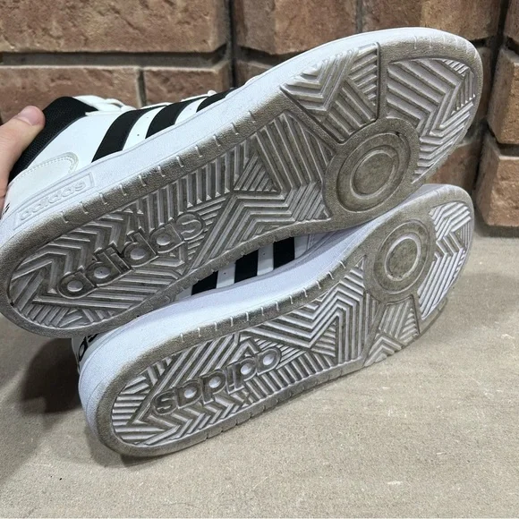 Adidas Mens | White & Black | Mid Hoops 2.0 GW3019 Athletic Men’s Shoes Size 12 - Picture 5 of 6